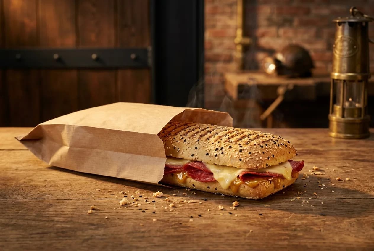 Feuer im Flöz — Rinder-Peperoni-Salami · Allgäuer Schmelzkäse · Honig-Senf-Sauce